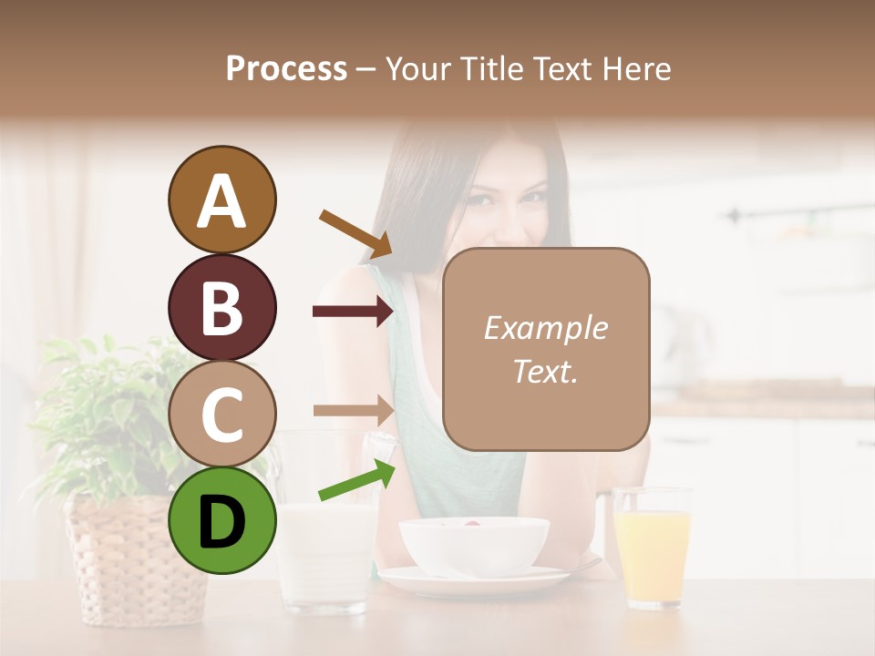Caucasian Plate Young PowerPoint Template