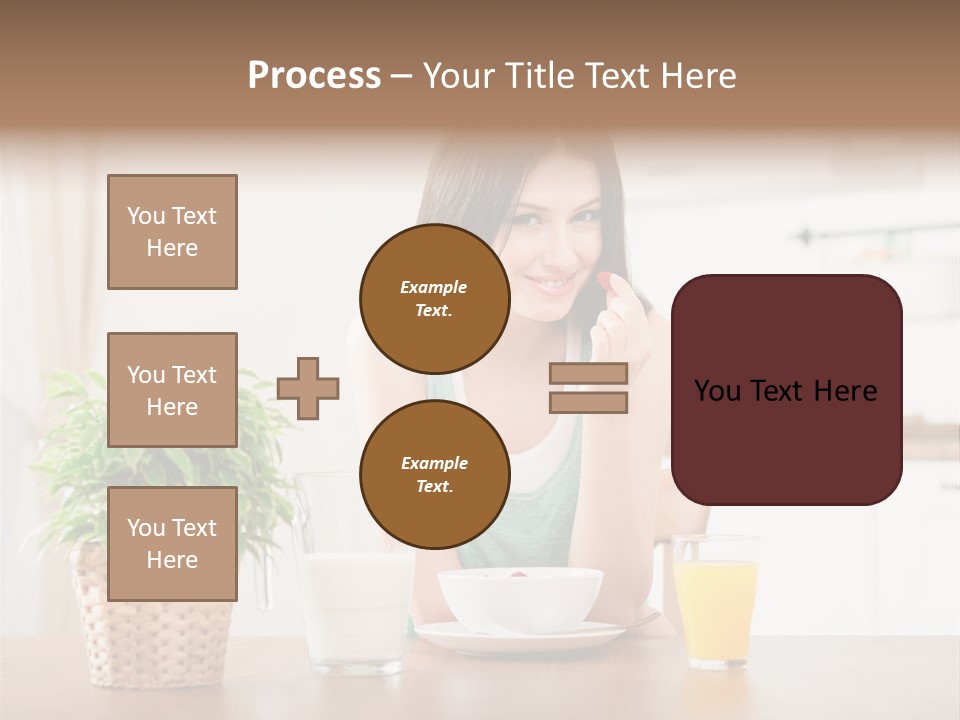 Caucasian Plate Young PowerPoint Template