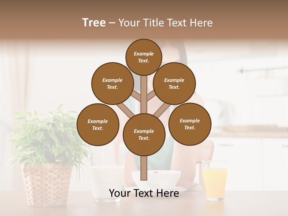 Caucasian Plate Young PowerPoint Template
