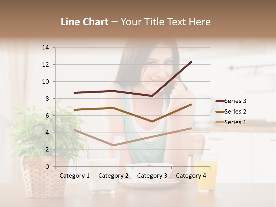 Caucasian Plate Young PowerPoint Template