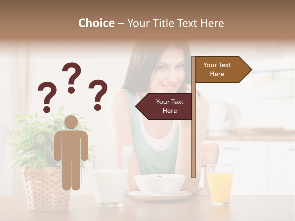 Caucasian Plate Young PowerPoint Template