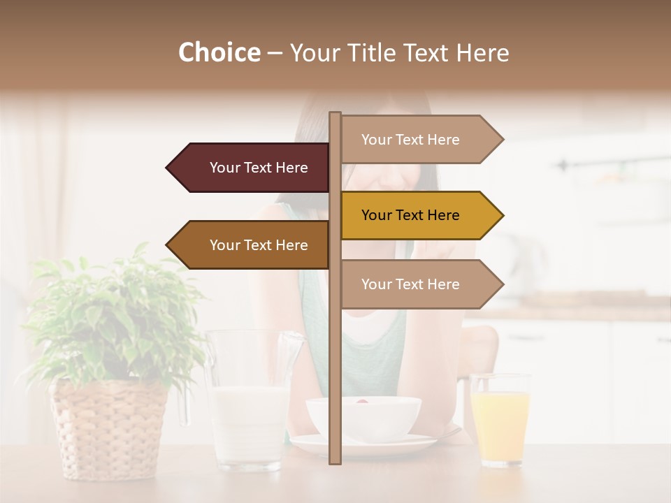 Caucasian Plate Young PowerPoint Template