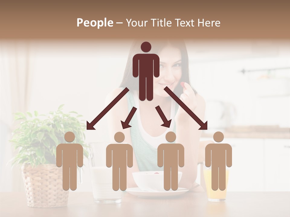 Caucasian Plate Young PowerPoint Template