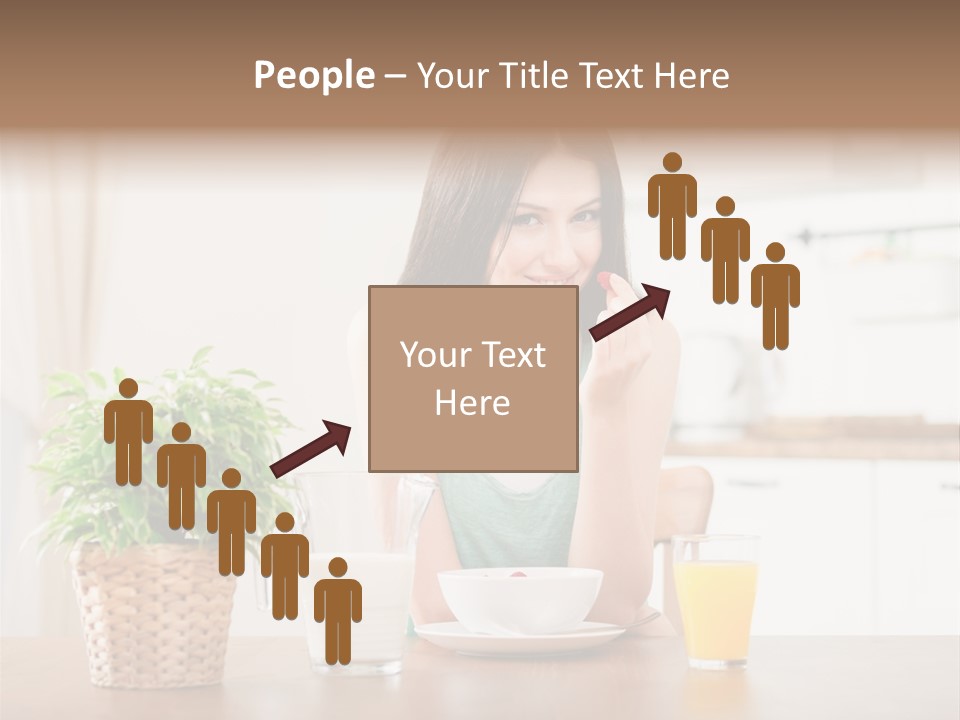 Caucasian Plate Young PowerPoint Template