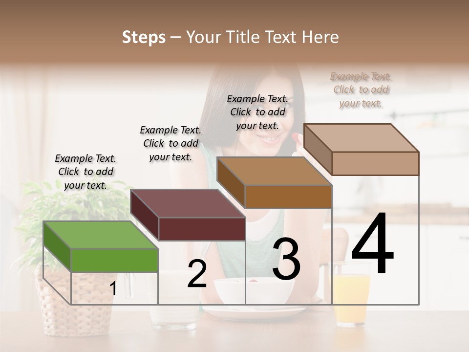 Caucasian Plate Young PowerPoint Template