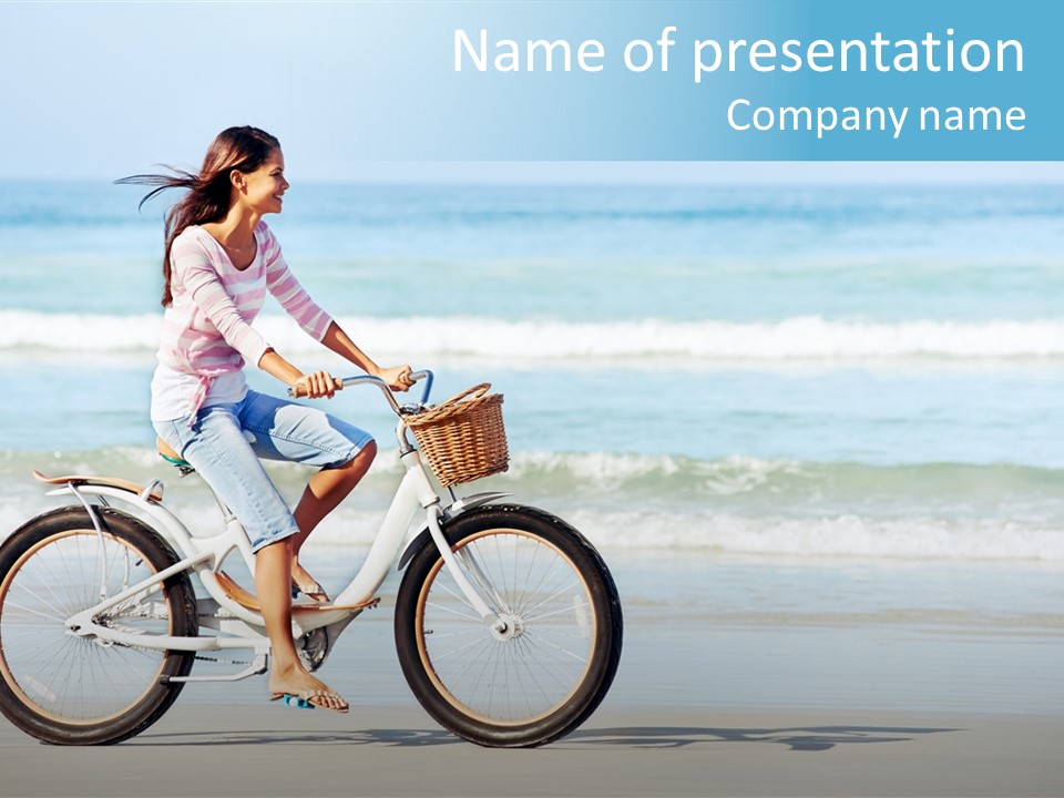 Biking Bicycle Healthy PowerPoint Template