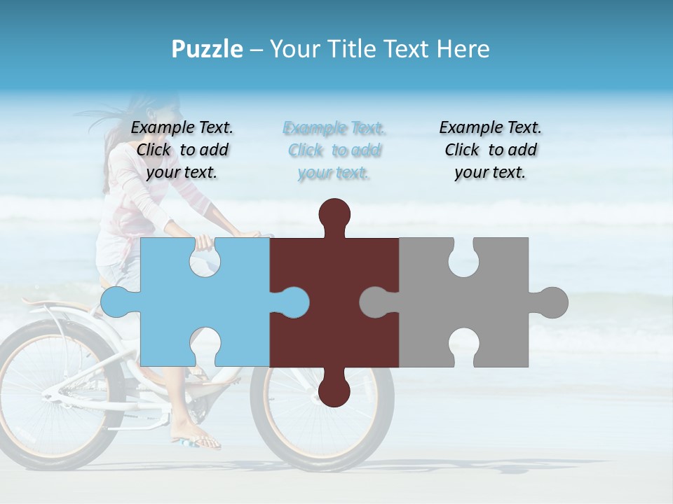 Biking Bicycle Healthy PowerPoint Template
