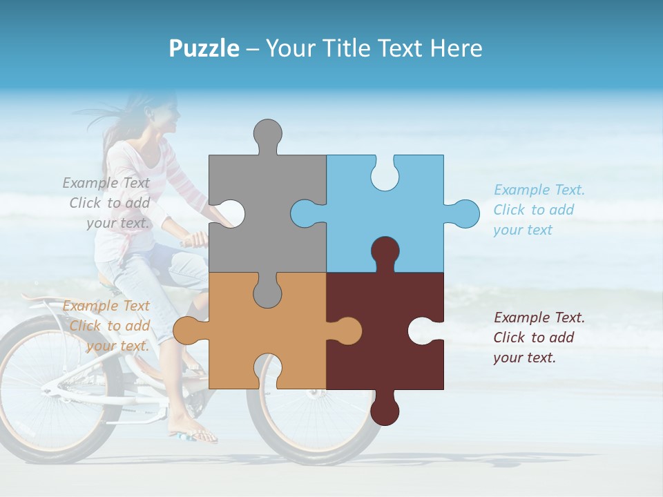Biking Bicycle Healthy PowerPoint Template