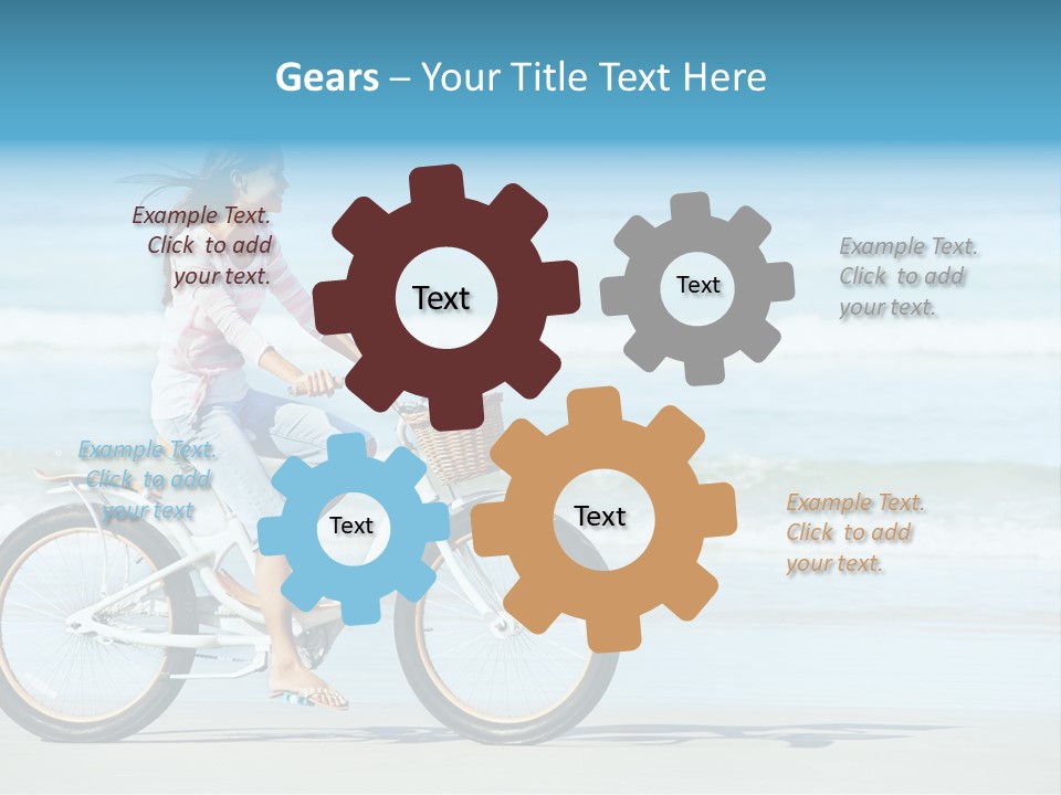 Biking Bicycle Healthy PowerPoint Template