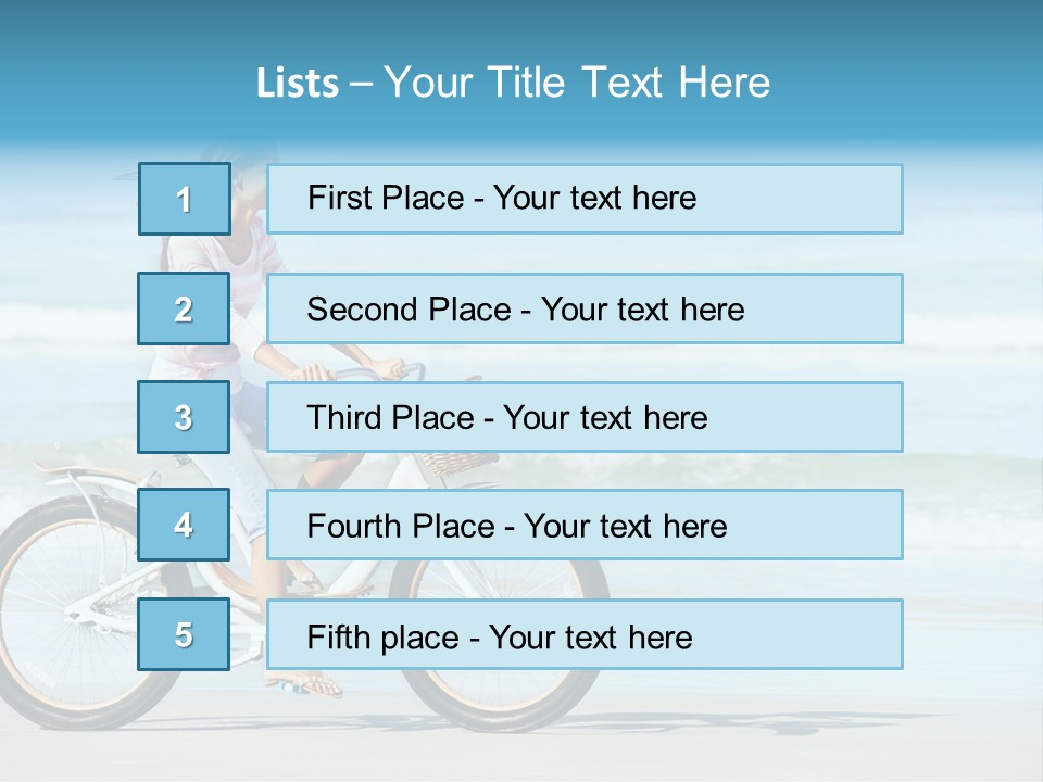 Biking Bicycle Healthy PowerPoint Template
