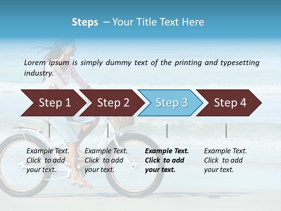 Biking Bicycle Healthy PowerPoint Template