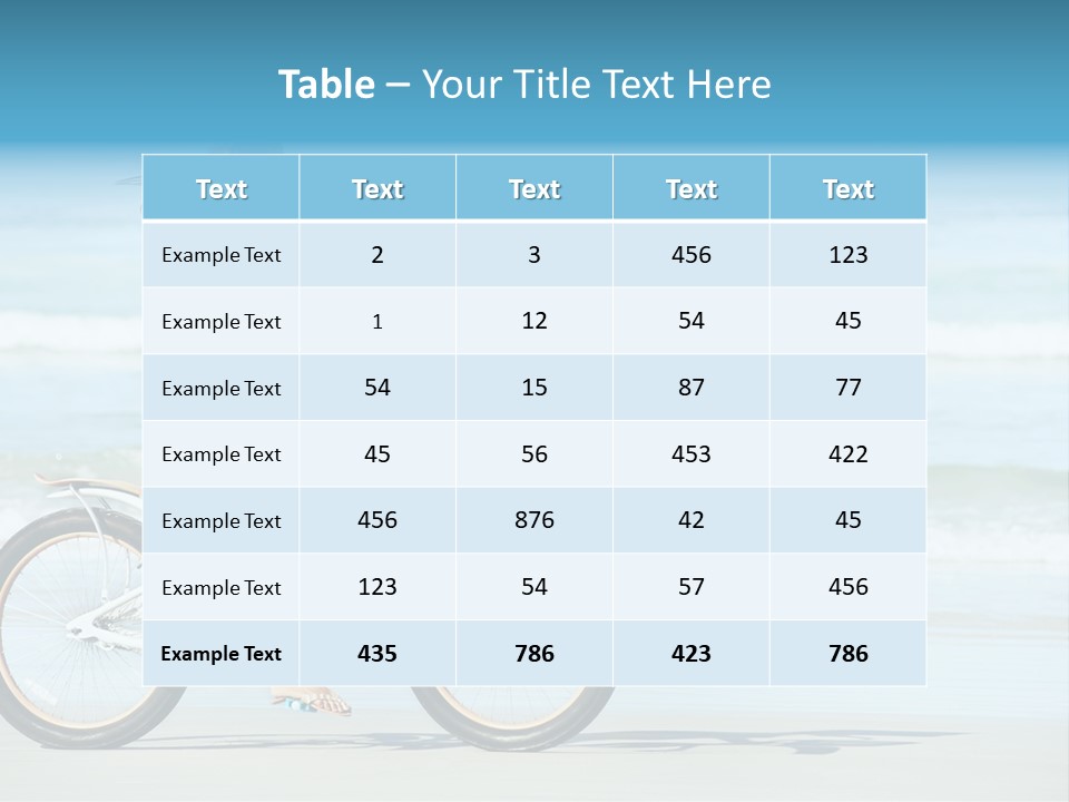 Biking Bicycle Healthy PowerPoint Template