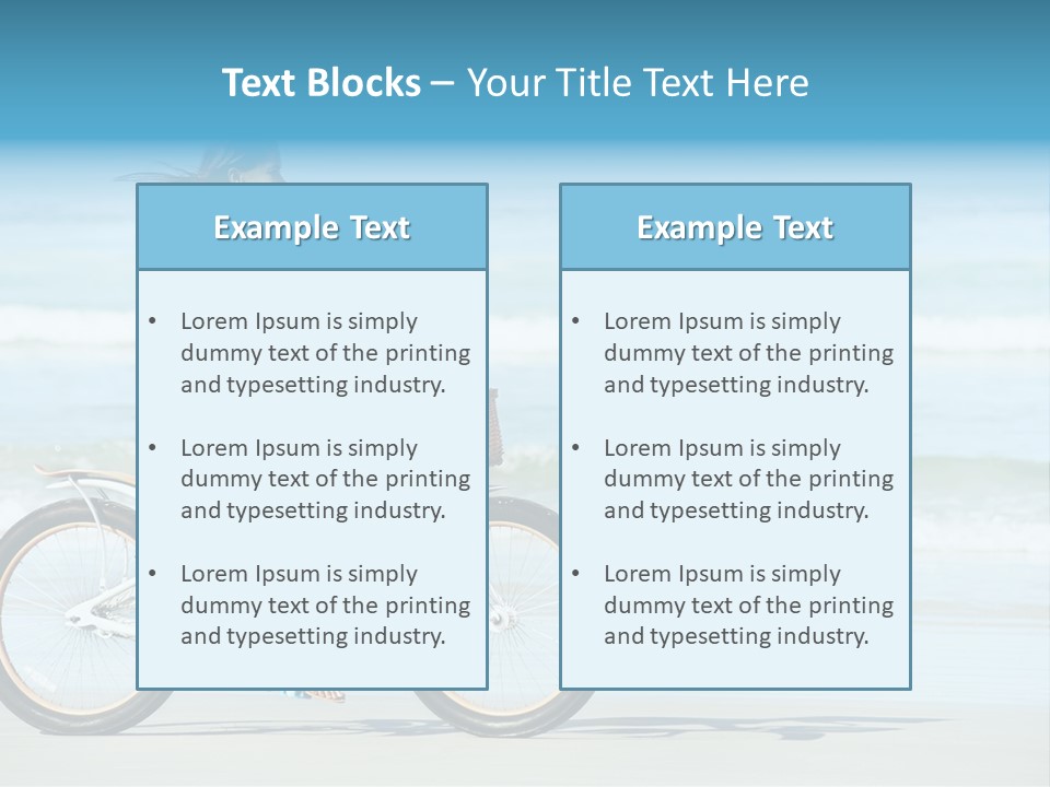 Biking Bicycle Healthy PowerPoint Template