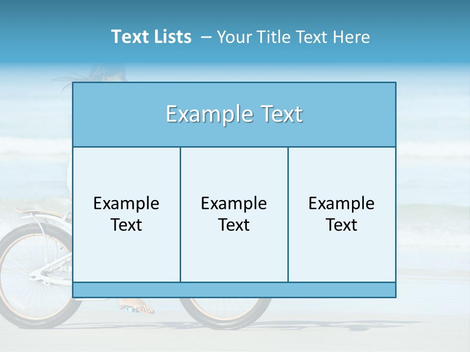 Biking Bicycle Healthy PowerPoint Template