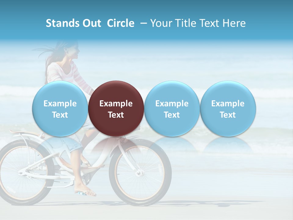 Biking Bicycle Healthy PowerPoint Template