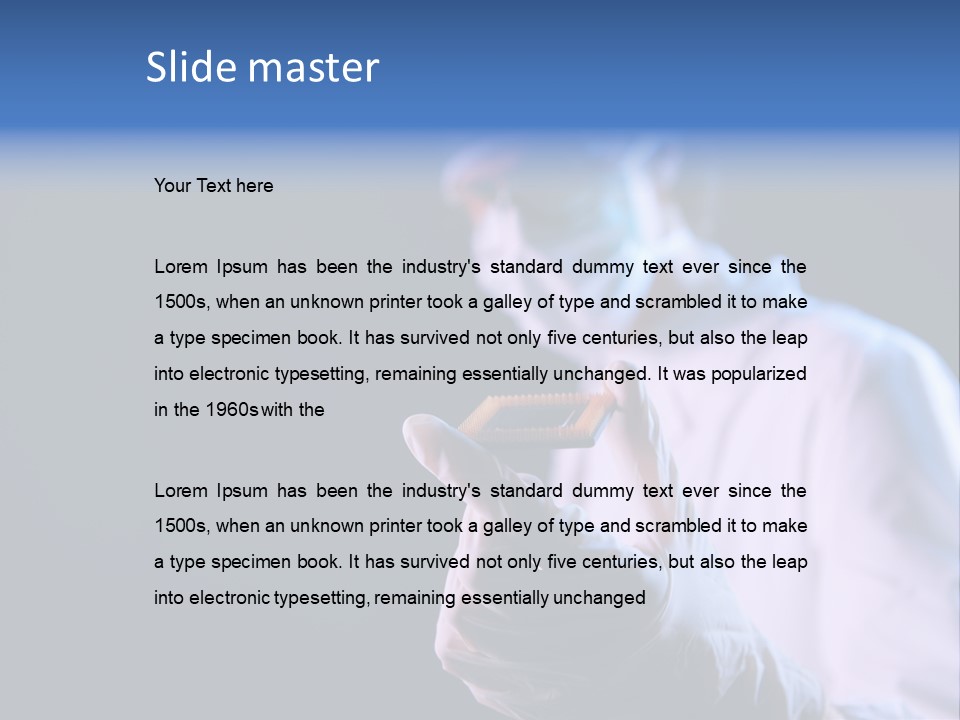 Engineer Horizontal Selective Focus PowerPoint Template