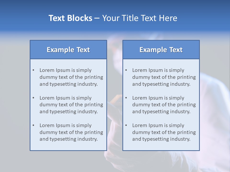 Engineer Horizontal Selective Focus PowerPoint Template