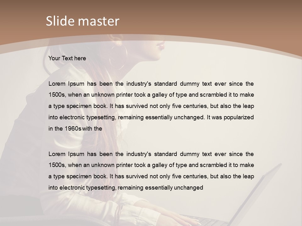 Alone Comfortable One PowerPoint Template