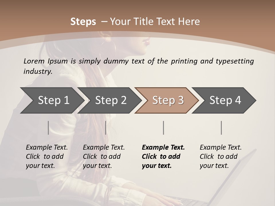 Alone Comfortable One PowerPoint Template