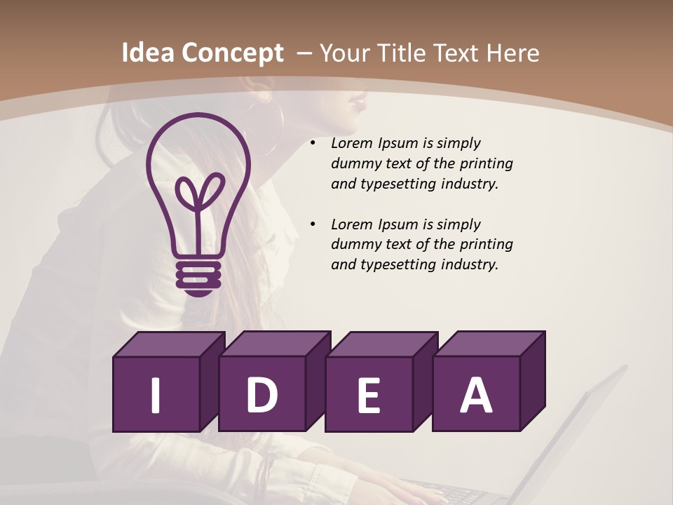 Alone Comfortable One PowerPoint Template