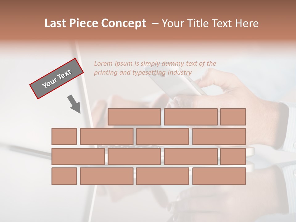 Mobility Information Finger PowerPoint Template