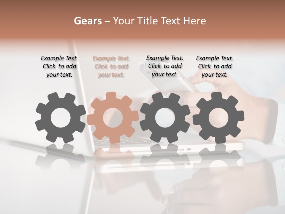 Mobility Information Finger PowerPoint Template