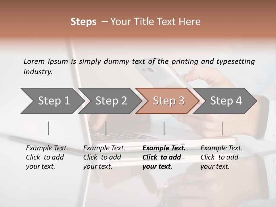Mobility Information Finger PowerPoint Template