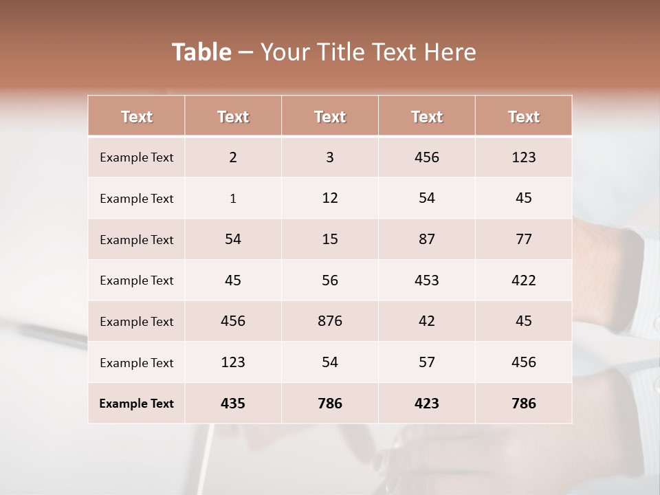 Mobility Information Finger PowerPoint Template