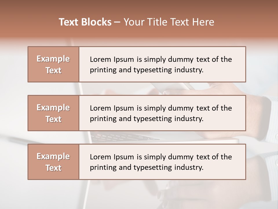 Mobility Information Finger PowerPoint Template