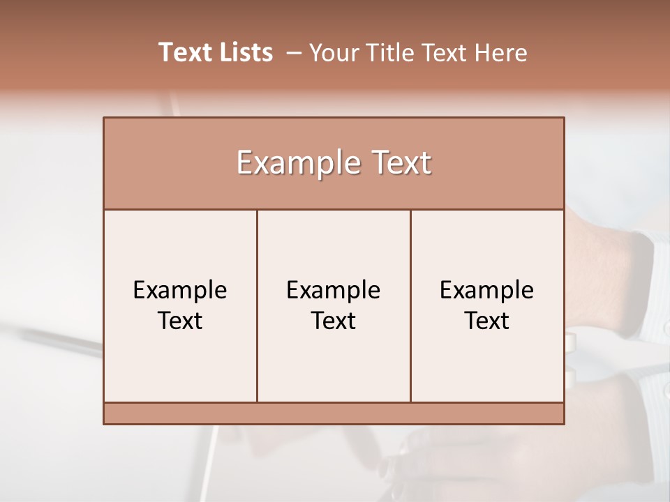 Mobility Information Finger PowerPoint Template