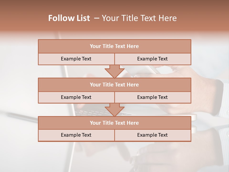 Mobility Information Finger PowerPoint Template