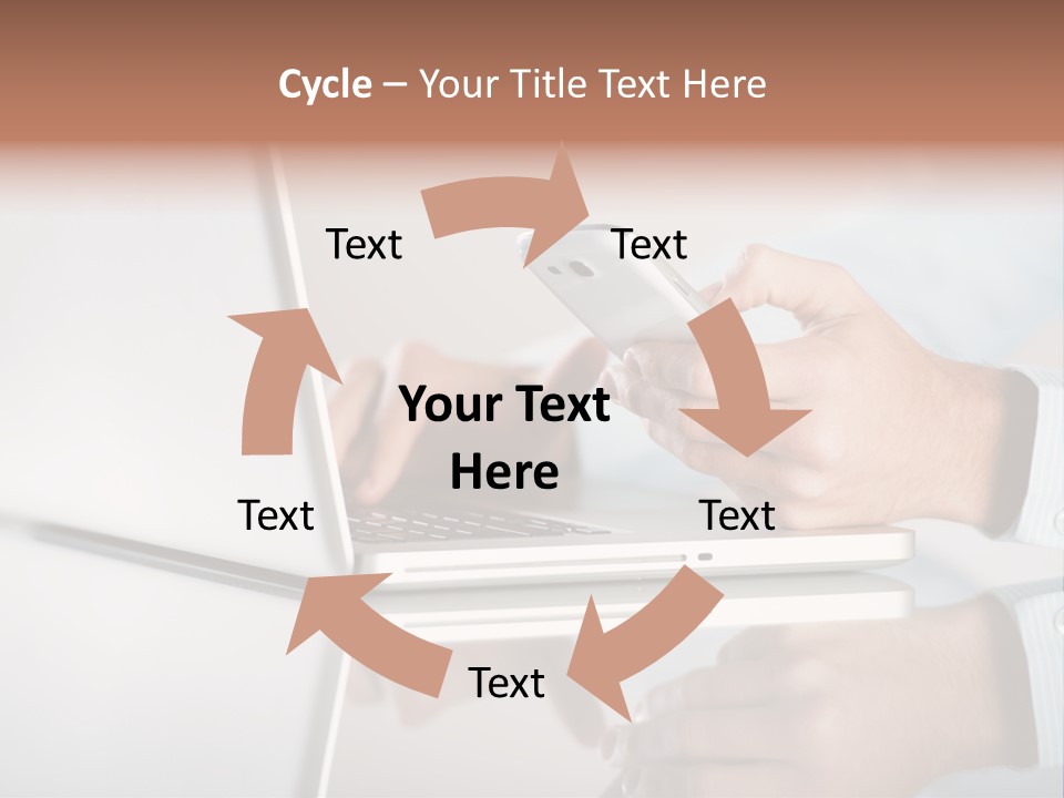 Mobility Information Finger PowerPoint Template