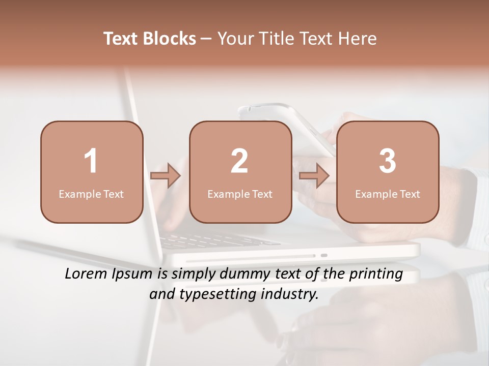 Mobility Information Finger PowerPoint Template
