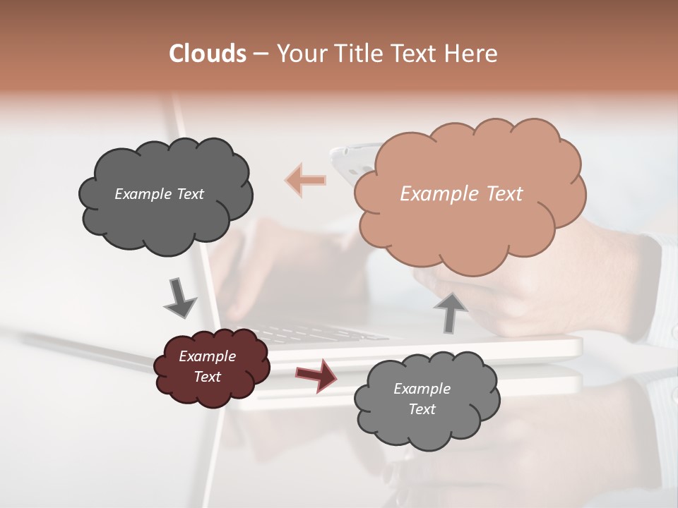 Mobility Information Finger PowerPoint Template