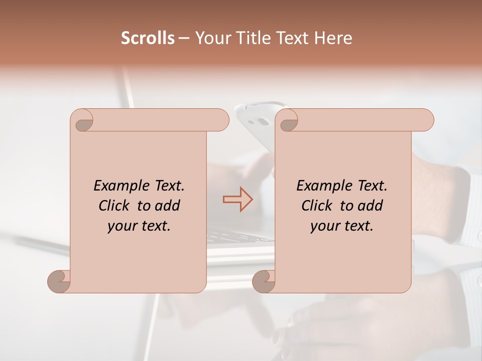 Mobility Information Finger PowerPoint Template