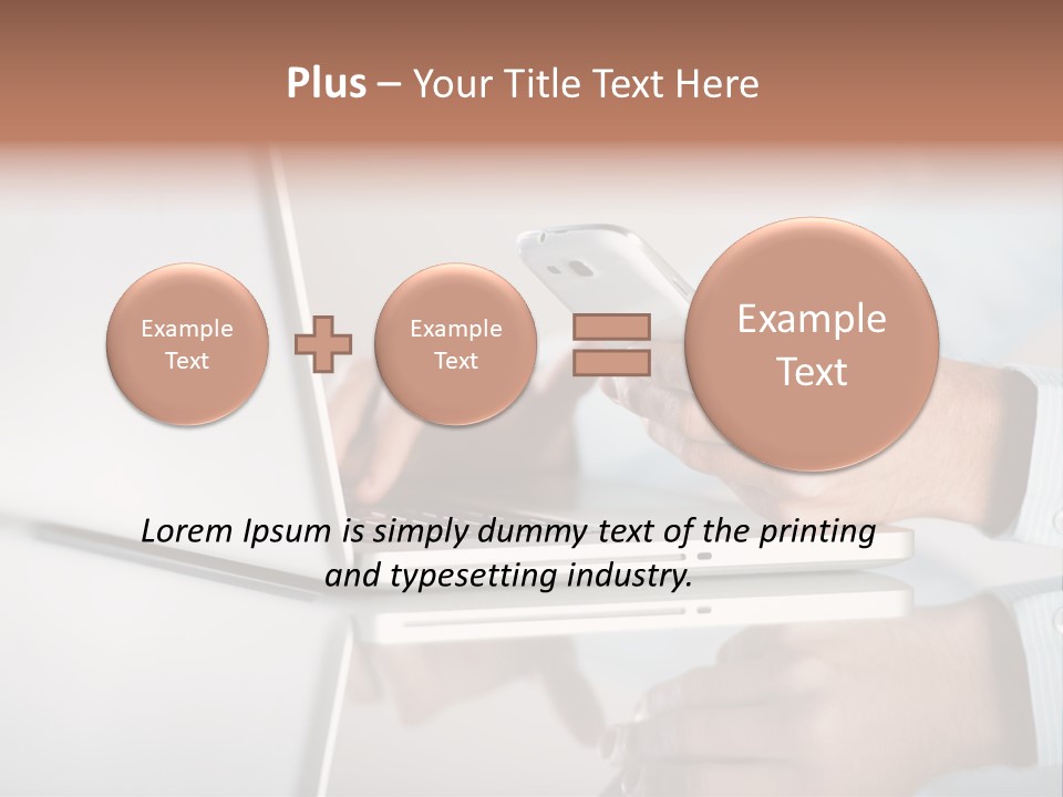 Mobility Information Finger PowerPoint Template