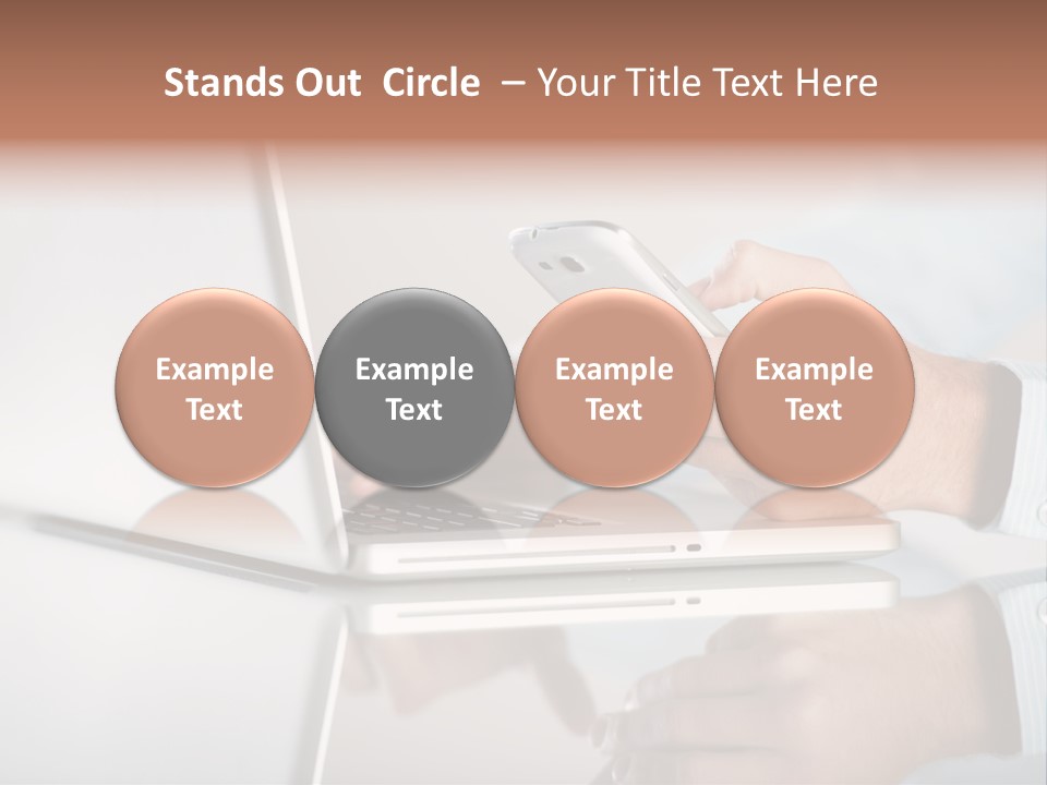 Mobility Information Finger PowerPoint Template
