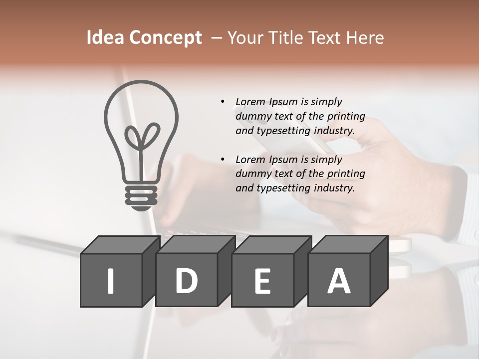 Mobility Information Finger PowerPoint Template