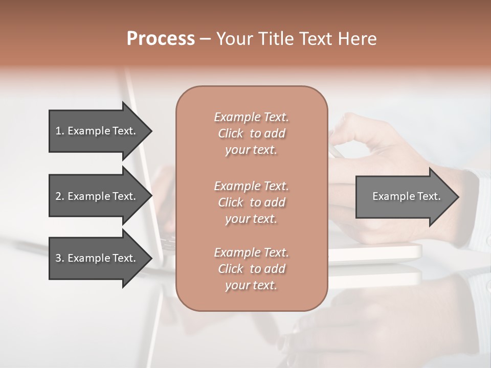 Mobility Information Finger PowerPoint Template