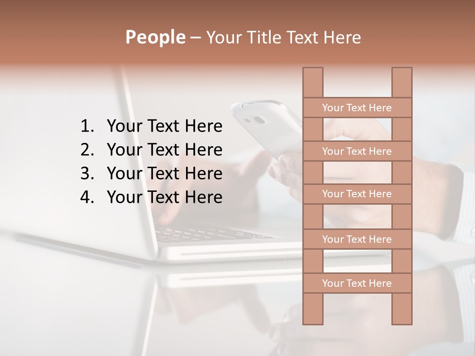 Mobility Information Finger PowerPoint Template