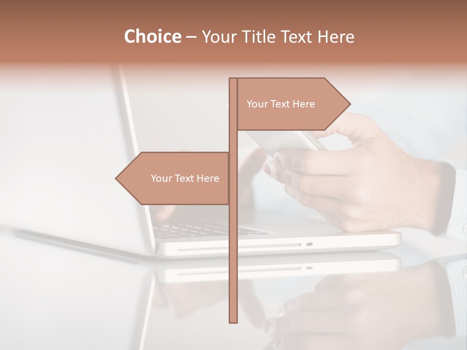 Mobility Information Finger PowerPoint Template