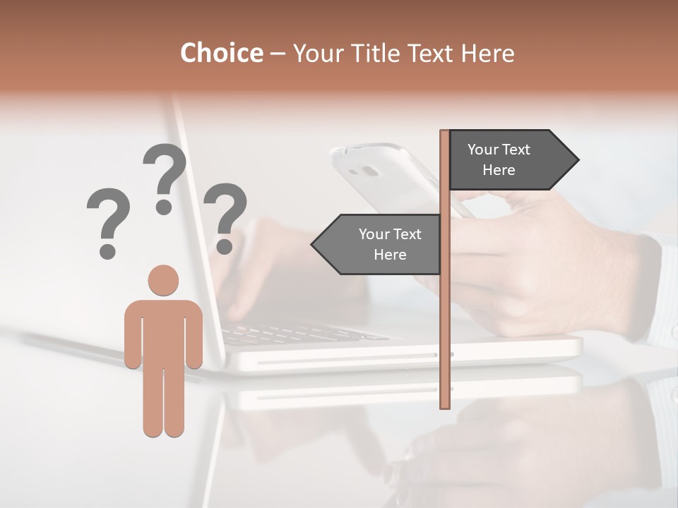 Mobility Information Finger PowerPoint Template