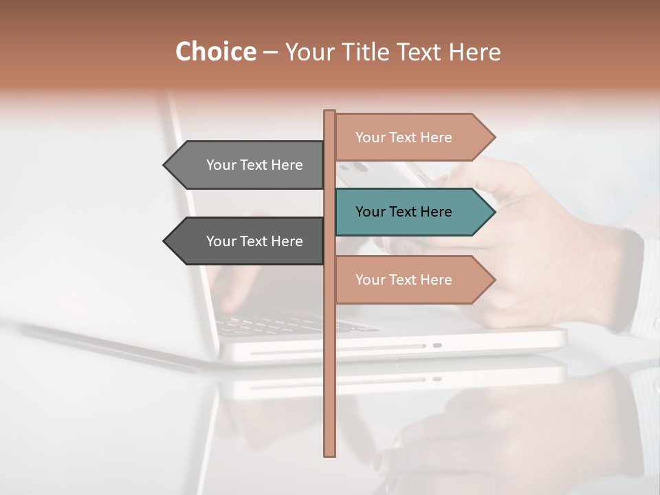 Mobility Information Finger PowerPoint Template