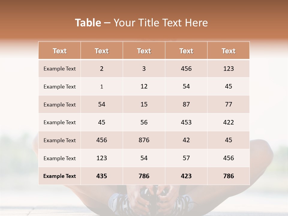 Beauty Concepts Workout PowerPoint Template