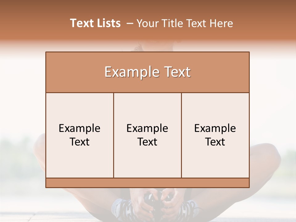 Beauty Concepts Workout PowerPoint Template
