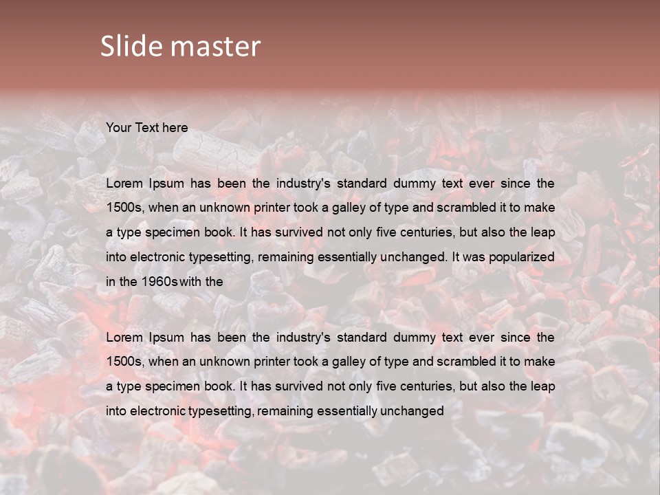 Charcoal Dirty Ash PowerPoint Template