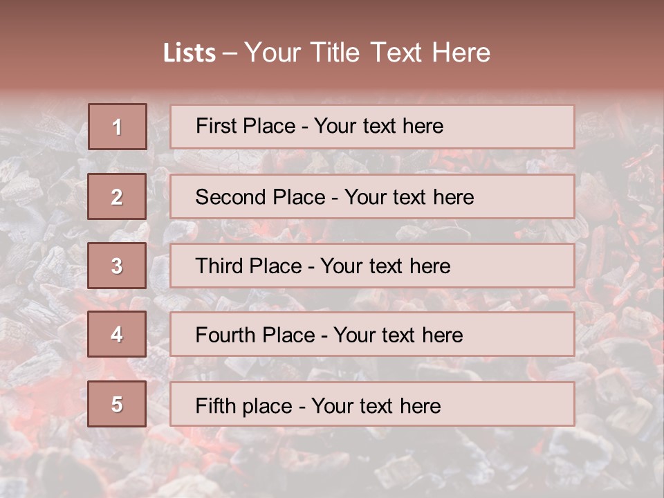 Charcoal Dirty Ash PowerPoint Template