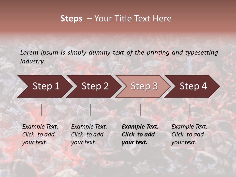 Charcoal Dirty Ash PowerPoint Template