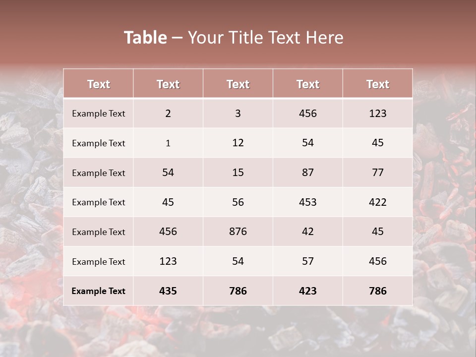 Charcoal Dirty Ash PowerPoint Template