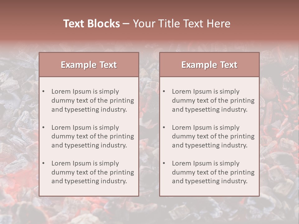 Charcoal Dirty Ash PowerPoint Template